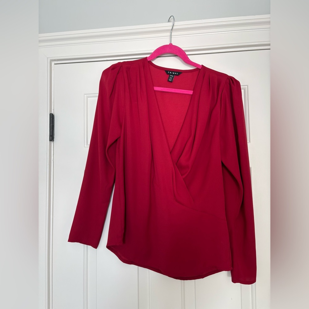 Tribal NWT Red Blouse